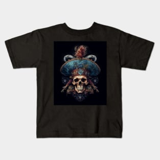 Baroque Pirate Skull: A Vintage Treasure Kids T-Shirt